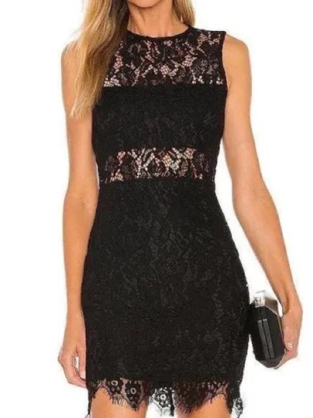 Superdown Suri Sleeveless Mini Dress — Black
